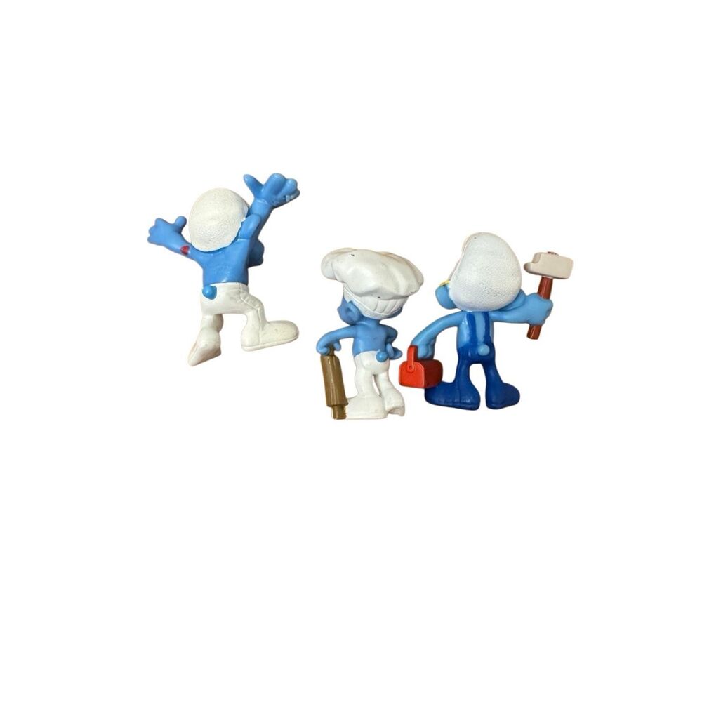Smurfs Baker Handy Hefty Figures Peyo 2011 Smurf Movie Action Figures - Picture 2 of 5